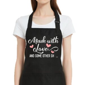 jpayxese cooking gifts for women, funny aprons for women cute with pockets, baking chef kitchen apron gifts for bakers mom wife birthday mothers day christmas