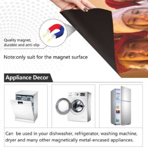 Custom Dishwasher Magnet Cover Photo Personalized Magnetic Refrigerator Panel Fridge Microwave Sticker Decal Decorative, 23" x 26"