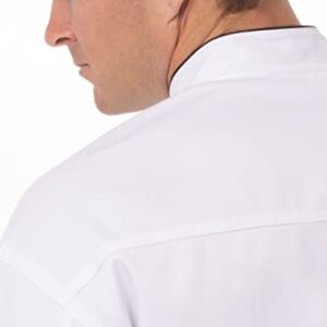 Chef Works Men's Sicily Executive Chef Coat, White, X-Large