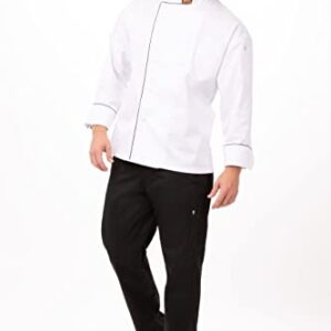 Chef Works Men's Sicily Executive Chef Coat, White, X-Large