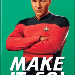 Ata-Boy Star Trek The Next Generation Jean-Luc Picard MAKE IT SO 2.5" x 3.5" Magnet for Refrigerators and Lockers