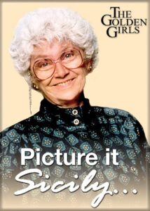 ata-boy the golden girls 'picture it - sicily!' 2.5" x 3.5" magnet for refrigerators and lockers…