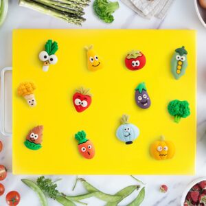 Geecandper 12 Resin Refrigerator, Mini Cute Fruit and Vegetable Refrigerator Decoration, Refrigerator Kitchen Decoration