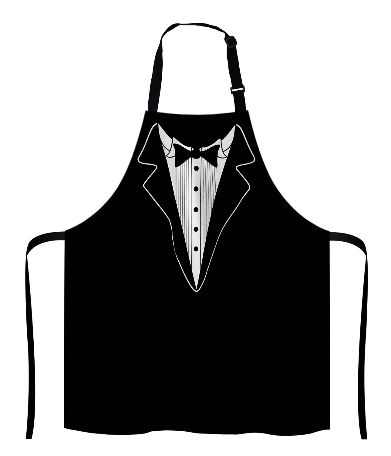 Lefolen Funny BBQ Apron Grilling Gift - Novelty Fathers Day Grilling Gift - BBQ Tuxedo Waistcoat - Barbecue Grill Gift For Men