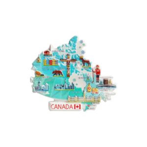 Canada Magnets for Refrigerator Canada Map Fridge Magnet Souvenir Gift for Easter Monther‘s Day Home Fridge Kitchen