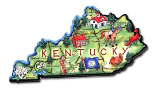 kentucky artwood state magnet collectible souvenir by classic magnets