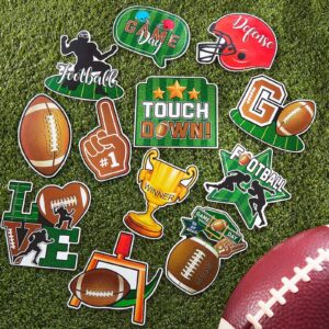 12 Pieces Football Refrigerator Magnets Stickers Football Magnetic Stickers Football Car Magnets Bumper Sticker Football Party Decorations for Kitchen Locker Office Fridge Magnet Cover (Classic Style)