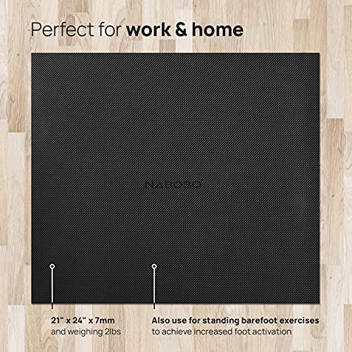 Naboso Standing Desk Mat - Barefoot Textured Anti Fatigue Mat for Home Office & Kitchen to Reduce Foot and Joint Pain