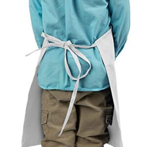 KNG Kids Cooking Apron for Girls and Boys – Small, White