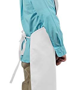 KNG Kids Cooking Apron for Girls and Boys – Small, White