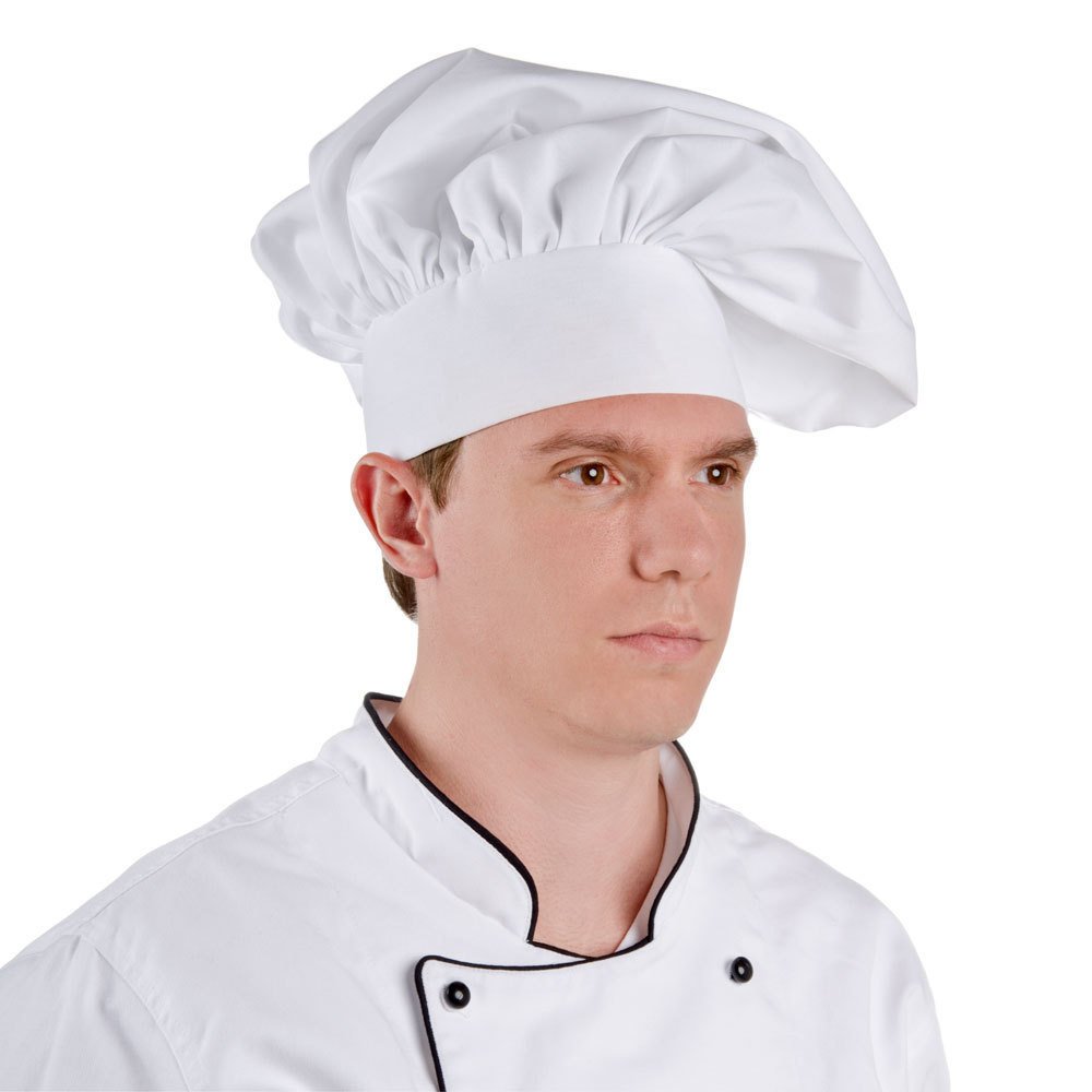 WD CHEF HAT (WHITE) (OS)