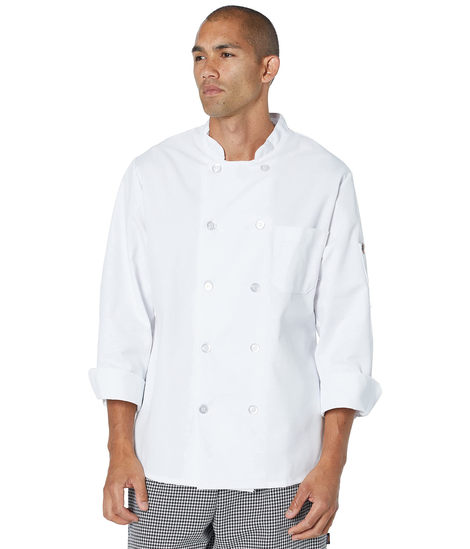 Red Kap Ten Pearl Button Chef CoatWhite MD