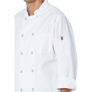 Red Kap Ten Pearl Button Chef CoatWhite MD