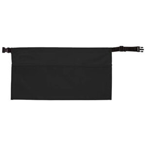 daystar apparel 104 three pocket waist apron w/ webbing belt, black, small