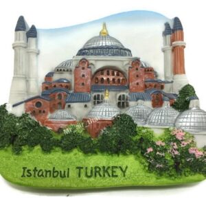 WitnyStore Tiny Hagia Sophia in Istanbul, Turkey Türkiye Western Asia Tourist Attractions Resin Refrigerator Magnet Traveler Souvenir Gift Memento 3D Fridge Magnets