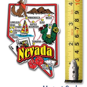 Nevada Jumbo State Magnet by Classic Magnets, 2.7" x 4.3", Collectible Souvenirs Made in The USA