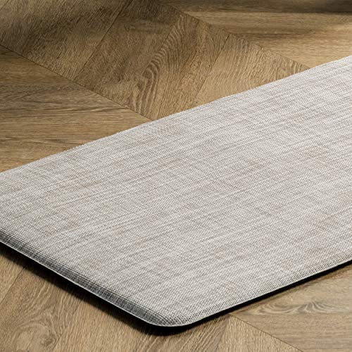 nuLOOM Casual Anti Fatigue Kitchen or Laundry Room Comfort Mat, 2x4, Off-white