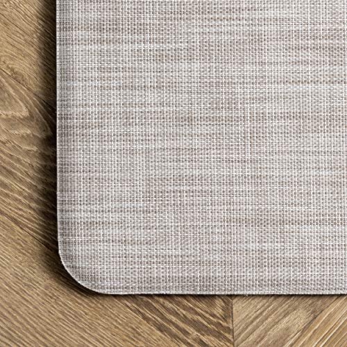 nuLOOM Casual Anti Fatigue Kitchen or Laundry Room Comfort Mat, 2x4, Off-white