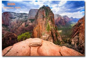 zion national park in utah travel refrigerator magnet size 2.5" x 3.5"