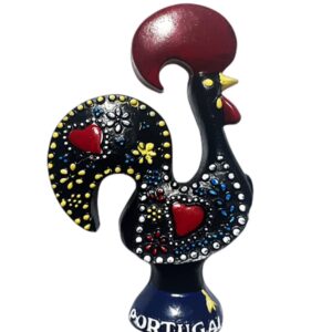 Cock Style Portugal Refrigerator Magnet Travel Souvenir Fridge Decoration 3D Magnetic Sticker Hand Painted Craft Collection