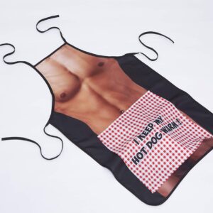 CozyEars Sexy Apron Creative Bachelorette Party Funny Gag Kitchen Grilling (Picnic Table) Black