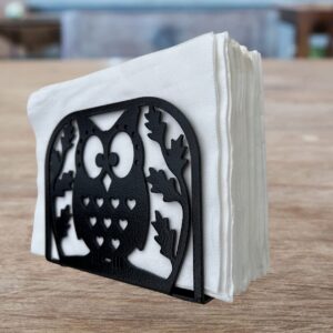 HeavenlyKraft Napkin Holder Dispenser kitchen decor Paper Napkin Holder Modern Napkin Holder tissue holder for dining table napkin holder kitchen napkin stand farmhouse table napkin holder (Owl)