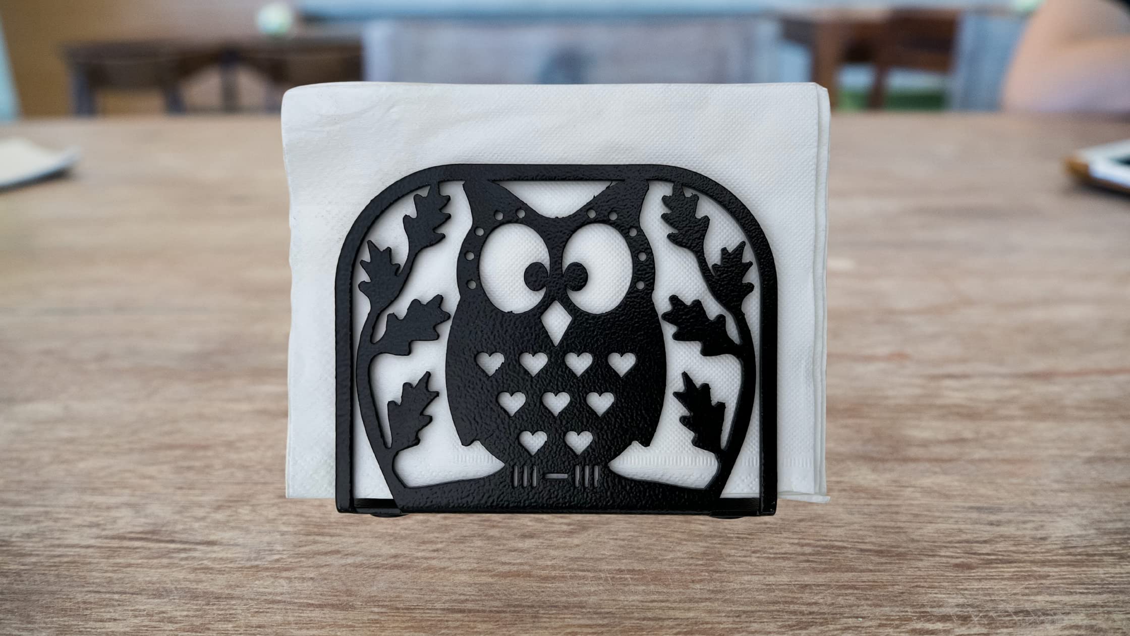 HeavenlyKraft Napkin Holder Dispenser kitchen decor Paper Napkin Holder Modern Napkin Holder tissue holder for dining table napkin holder kitchen napkin stand farmhouse table napkin holder (Owl)