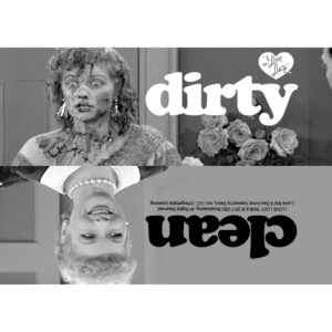 CafePress Lucy Dirty Clean Rectangle Magnet, 3"x2" Refrigerator Magnet