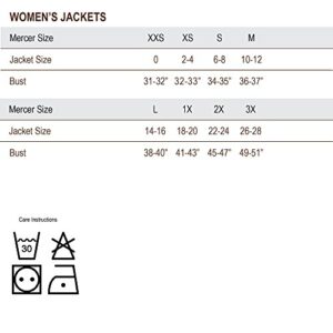 Mercer Culinary M60023WHM Millennia Women's Short Sleeve Cook Jacket with Traditional Buttons, Medium, White