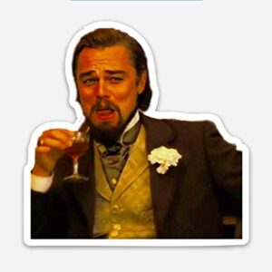 Scoutdoors Leonardo Dicaprio Laughing Meme Magnet 3" by 3"- Make Real Life a Meme, Great Gift for Your Refrigerator, Dorm, Garage, Locker, Office or Vehicle