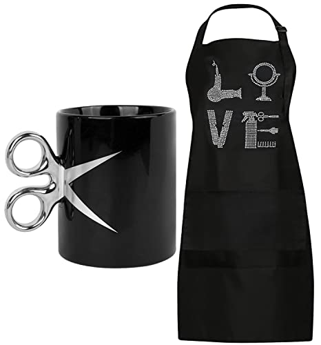 Hair Stylist Gifts for Women,Gifts for Hairstylist Women,Hairdresser Mugs Gifts for Women,Hair Stylist Cups for Women,Hairdresser Aprons for Women,Hair Stylist Apron for Women,Hairstylist Coffee Mug