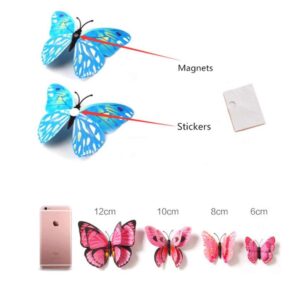 12PCS PVC 3D Butterfly Fridge Magnets Refrigerator Magnets Wall Stickers with Magnet for Wall Decor Art Decor Crafts Home Party Decoration