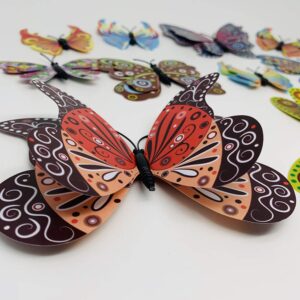 12PCS PVC 3D Butterfly Fridge Magnets Refrigerator Magnets Wall Stickers with Magnet for Wall Decor Art Decor Crafts Home Party Decoration