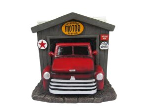 dwk vintage red pickup truck kitchen table decorative napkin holder | unique napkin holders for tables | dining table centerpiece kitchen accessories - 10"