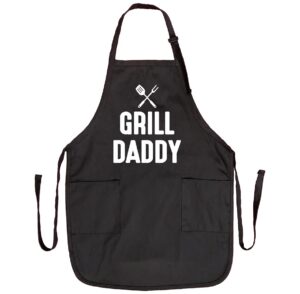 familyteeprints grill daddy - grill apron - funny apron - funny grill apron