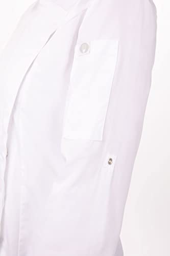 Chef Works Women's Lansing Chef Coat, White, Large