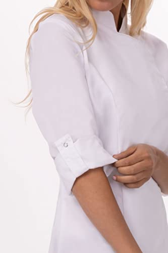 Chef Works Women's Lansing Chef Coat, White, Large