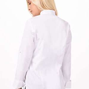 Chef Works Women's Lansing Chef Coat, White, Large