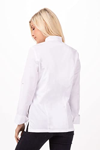 Chef Works Women's Lansing Chef Coat, White, Large