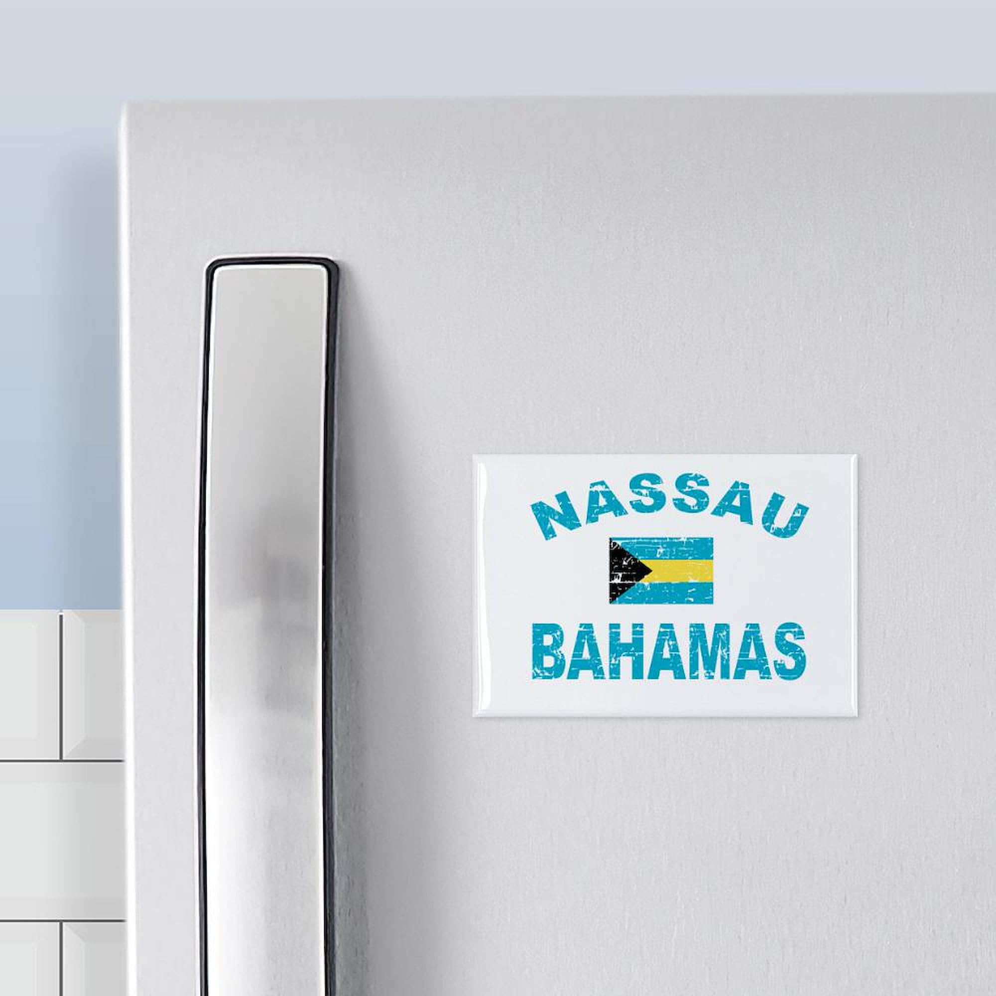 CafePress Nassau Bahamas Designs Rectangle Magnet, 3"x2" Refrigerator Magnet