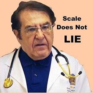 dr. now kitchen refrigerator magnet-scale does not lie