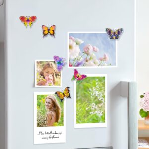 MORCART Butterfly Magnets for Fridge, Cute Animal Magnets for Refrigerator Kitchen Office Classroom Lockers Teacher Students Whiteboards 6PCS