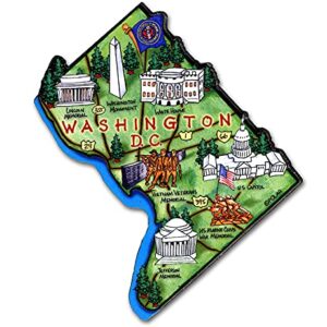 Washington, D.C. Artwood State Magnet Collectible Souvenir by Classic Magnets