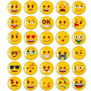 morcart 30pcs emoji magnets for fridge, refrigerator magnets for locker whiteboard decorative school cabinets office cubicle magnetic board kitchen classroom funny cute magnets for adults