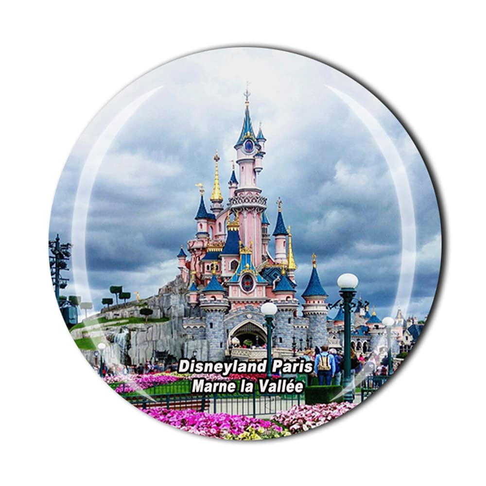 Disneyland Paris Marne la Vallée France Fridge Magnet Crystal Tourist Souvenir Gift Collection Refrigerator Magnetic Sticker