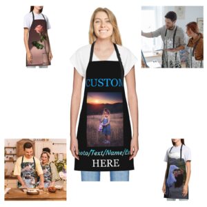 Personalized Add Your Own Photo Text Custom to Kitchen Apron Prepare Gift