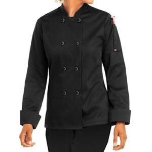 On The Line by ChefUniforms.com Women's Classic Long Sleeve Chef Coat - Chef Coat Women, Black Chef Coat, Women's Chef Jackets, Womens Chef Coat, Chef Coat, Chef Uniform for Women