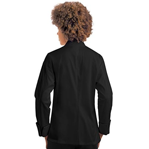 On The Line by ChefUniforms.com Women's Classic Long Sleeve Chef Coat - Chef Coat Women, Black Chef Coat, Women's Chef Jackets, Womens Chef Coat, Chef Coat, Chef Uniform for Women