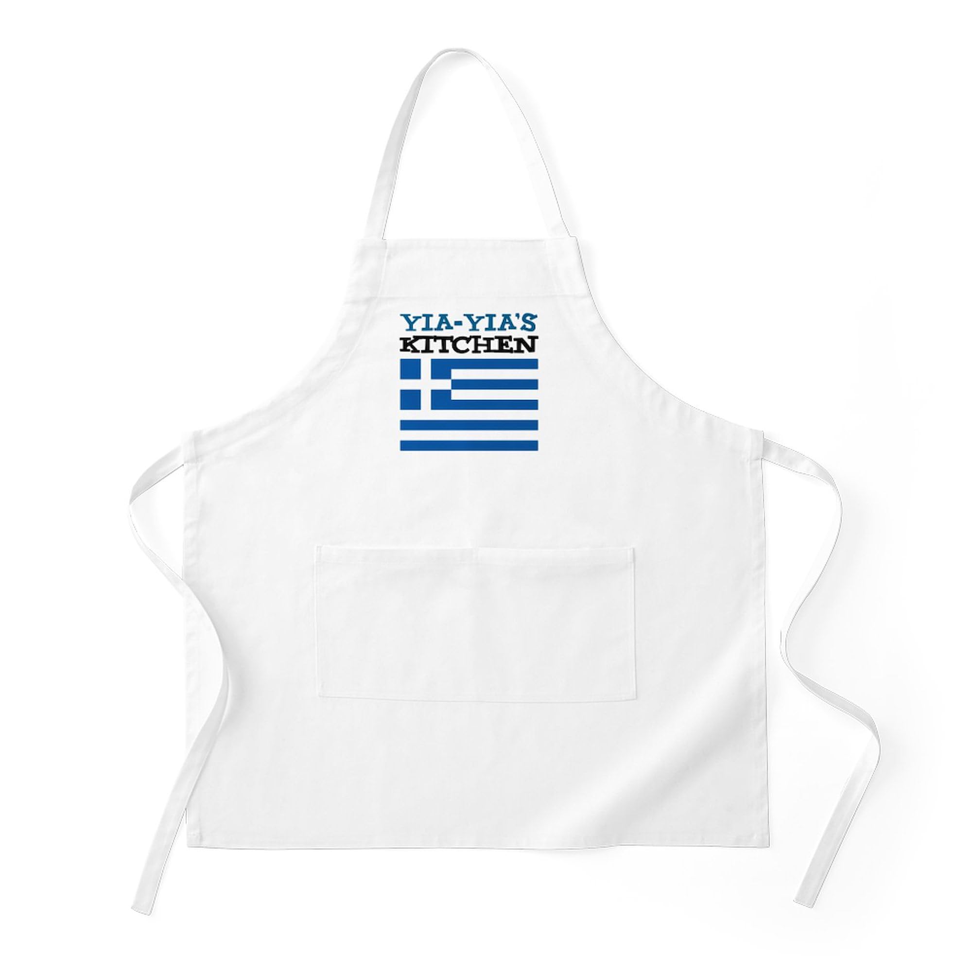 CafePress Yia Yia's Kitchen Kitchen Apron with Pockets, Grilling Apron, Baking Apron