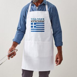 CafePress Yia Yia's Kitchen Kitchen Apron with Pockets, Grilling Apron, Baking Apron